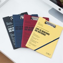 서류 고정 클립 분실방지 스트랩 서류판 홀더 결제철, DARK BLUE