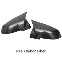 사이드미러커버 Rearview M3 진짜 탄소 섬유 사이드 윙 미러 커버 BMW 1 2 3 4 X1 M2 i3 시리즈 F20 F21 F2, 01 Real Carbon Fiber