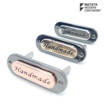 마크라메 뜨개 재료 메탈 핸드메이드 라벨(3Colors), 1.로즈골드