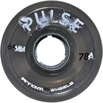 ATOM SKATES Outdoor 쿼드 롤러 휠 78A 펄스 블루 글리터 / 2팩 - 바퀴 8개 1299360, 2 packs - 8 wheels, Black