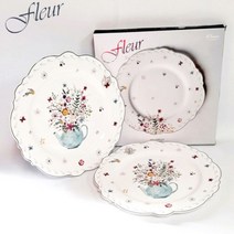 플뢰르 도자기 원형접시 26cm 2p / 나혼자산다 양양 박나래 과일접시