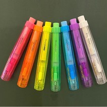 하고로모 슬라이드식 자석 분필홀더 크리스탈 멀티 쵸크 홀더 7색상, 크리스탈 홀더 (형광연두)
