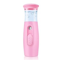 헤어 스팀기 스티머 미스트기 가습기 분무기 미니 나노 페이셜 쿨 페이셜 미스터 핸디, 분홍색