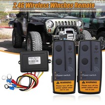 호이스트 리모컨 무선 원격 제어 스위치 송신 수신기 지프 suv 120w 100ft 용 2.4g 12v 24v 50m 디지털 무선 윈치 원격 제어 복구 키트, 3-없음