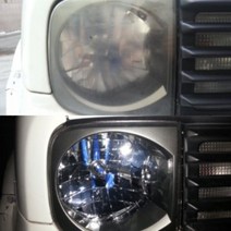 UV차단 헤드라이트 복원제 2-3대용 장인지로알파 재료 미포함 헤드라이트복원 전조등 복원 해드라이트, 1