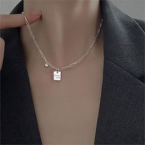 트리베어 트리베어 실버 굿럭 팬던트 체인 은 목걸이 (7630836)