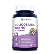 NusaPure 미국직배송 폴리코사놀 50mg 사탕수수추출물 180캡슐 정품, 180정 1개