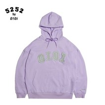 루즈핏 후드티 트렌드 5252OIOI 후드맨투맨 와이드 OVERSIZE 캐주얼점퍼 ROSE 박채영 4970748687, S, 연보라