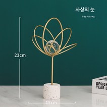 유럽풍 라이트 럭셔리 메탈 크리스탈 볼 장식 크리에이티브 홈 거실 데스크 장식 공예품 도매, 사상의 눈