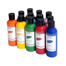 아크릴물감 대용량 100ml 지누아트 전문가용 아크릴물감세트 푸어링아트, 블랙