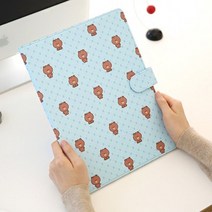 미니 포켓 파일 사무용품 문구 클리퍼 클리어파일 a46 클리어파일, 쿠팡 BROWN