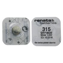 레나타 RENATA 시계배터리 315(SR716SW) - 1알 SILVER 배터리