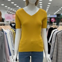 숲 브이넥 잔골지 반팔니트/OZ5SKT2MU