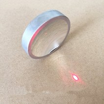 광학 유리 알루미늄 도금 오목한 거울 렌즈 실험 장비 직경 45.9mm 초점 거리 17.725mm