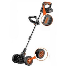 전동 바퀴 예초기 주행식 제초기 잔디 트리머 정원, 보조바퀴 +10000mA 배터리 1개