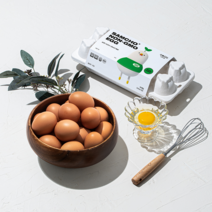 [삼초계란] NON-GMO 동물복지형 유정란 40구, NON-GMO 계란 40구