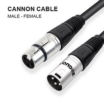 zoguo xlr 마이크 케이블 남성-여성 믹서 audio rca hifi high fidelity sound quality 증폭기 케이블 블랙, 검은색, 1.5m