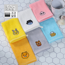 카카오 프렌즈 핸드 고리 타올 수건 타월 순면 코튼 핸드타올 어린이집 유치원 이름 캐릭터, 블루(튜브)