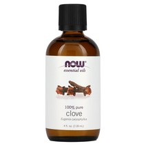 나우푸드 Essential 오일s Clove 4 fl oz (118 ml), 1 fl oz