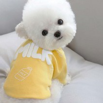 펫라이엇 강아지옷재고정리 고양이 봄 여름 가을 밀크-T 실내복 외출복