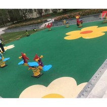 놀이터 EPDM 칩바인더 공원 고무 탄성포장재 25kg, 오렌지 레드 25kg/팩