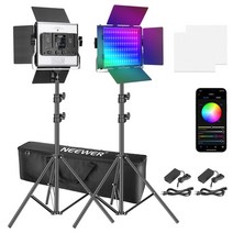 앱 제어 기능이 있는 neewer rgb led 비디오 조명 확대축소 youtube