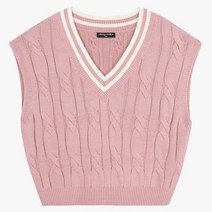 [더데이걸 ] 2022년 가을 신상~ 주니어 여아@@ 꽈베기 문양 오버핏 크롭 니트 조끼@@ 변함없는 유행 @@ 데일리 등원룩!!TGVK22W02