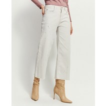 21FW [populet]그레이 올풀림장식 면혼방 데님팬츠 WSPA1C414G1