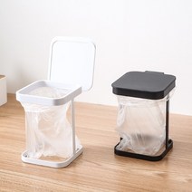 바이빅컴퍼니 음식물 쓰레기봉투홀더 거치대 봉투스텐드 미니휴지통 2color, 1개, 블랙