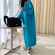 하이데일리 필레 맨투맨 양기모 롱원피스