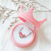 샤이니유 미키 써지컬스틸 미아방지 팔찌, (기본체인)12+3cm, 화이트/나무케이스, 한글2 귀염체