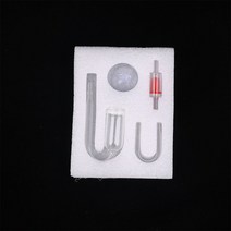 이산화탄소경보기 공기측정 co2감지이산화탄소 체크 밸브 키트 수족관 CO2 분무기 유리 디퓨저 스테인레스, 02 red