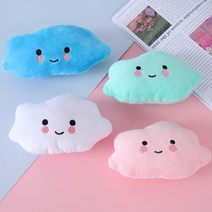 강아지장난감 구름 봉제 인형 삑삑이 장난감, 4개세트