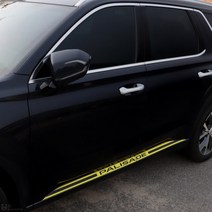 [JS AUTOMOTIVE] 현대 팰리세이드 도어사이드 엠블럼 랩핑 튜닝 몰딩 인테리어 스티커 자동차 드레스업 용품, 레드