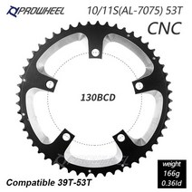 스프라켓 PROWHEEL-110/130BCD 로드 자전거 스프로킷 더블 체인 34T/50T 39T/53T 9/10/11 S 부품 시마노 트레이