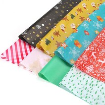 Shindel 80장 홀리데이 티슈 페이퍼 모음 (8가지 스타일) 69.9 x 50.8cm(27.5 x 20인치) 인사말 크리스마스 포장지 선물 가방 크리스마스 선물 휴일