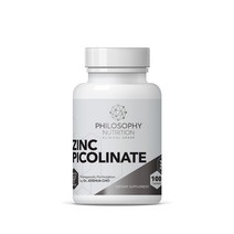 필로소피 아연 100캡슐 - Philosophy Nutrition Zinc Picolinate 50mg 100 cap, 1개