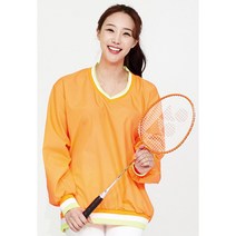 [4가지 색상 ] 형광 바람막이 브이넥 티셔츠