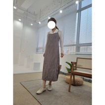 여성 가을 간절기 뷔스티에 트위드 옆트임 뒤짚업 디자인 날씬핏 데이트룩 청순룩 롱 원피스 2컬러 블랙 브라운