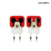 디즈니 큐티 USB 듀얼 고속충전기 유선멀티충전기, 미키