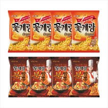 빙그레 꽃게랑 70gx4개+꽃게랑불짬뽕 70gx4개, 상세페이지 참조