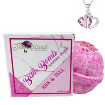 하트 목걸이가 달린 주얼리 배쓰밤 - XL- 미국산 (키스 키스)