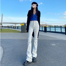 FENGSHAGN 여성 나팔바지 하이웨이스트부츠컷 5 color