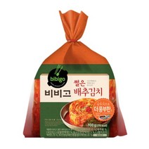 CJ더마켓 집반찬 집밥 가정식 자취템 탑티어 비비고 썰은배추김치 더풍부한맛 배추 총각 열무 국산 업소용 김치 900G, 1개
