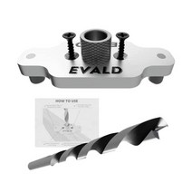 EVALD 플로팅 선반 브래킷용 도웰 지그 키트 1.3 x 24.9cm12 9.8인치 길이의 드릴 비트 보이지 않는 선반용 숨겨진 브래킷을 만들기 위해 하드웨어로 설계된 도웰링