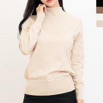 여자 목티 스웨터 웜톤 비스코스 긴팔 니트