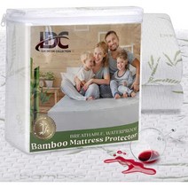 Hannah Linen 651699 LDC Lux Decor Collection Bamboo Mattress ProtectorQueen Size Waterproof Protecto