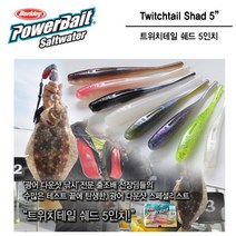 버클리 트위치테일쉐드 5인치 소프트베이트 루어웜, CS