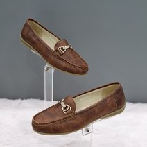 여성 소가죽 금장장식 포인트 로퍼 221201gl