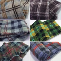 자투리 특가단면 밍크벨보아체크 택1, 특가단면 밍크벨보아체크 브라운